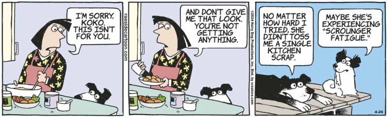 scrounging